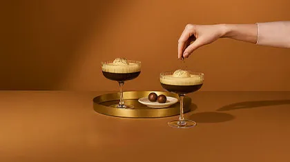 Step: Receive 2x Barista Mixology Stemmed Glass